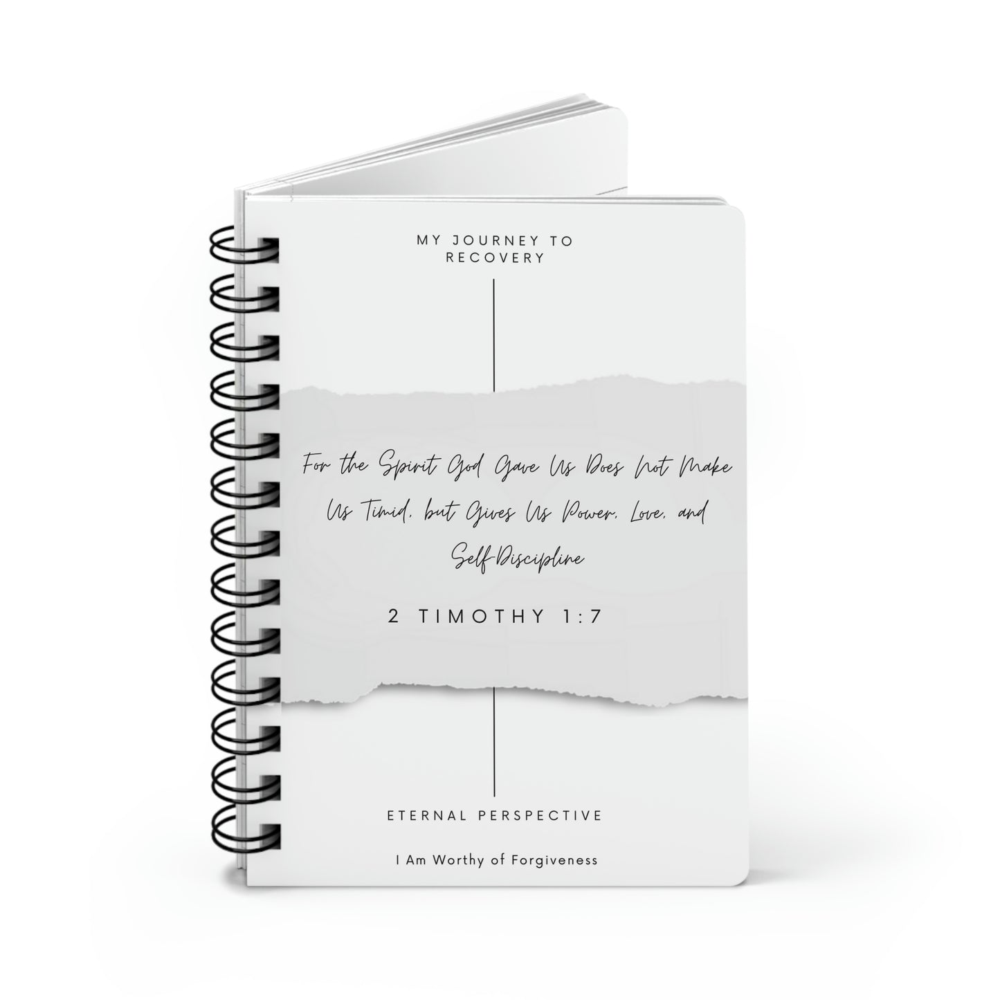 2 Timothy 1:7 - Recovery - Spiral Bound Journal