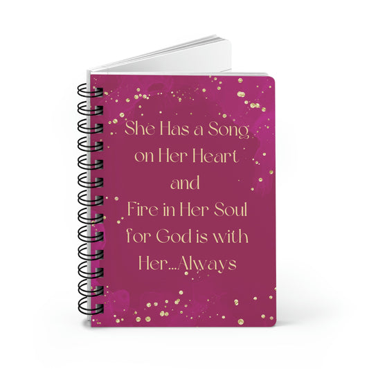 For God is with her...Always - Spiral Bound Journal