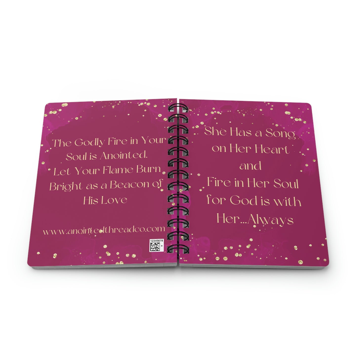 For God is with her...Always - Spiral Bound Journal